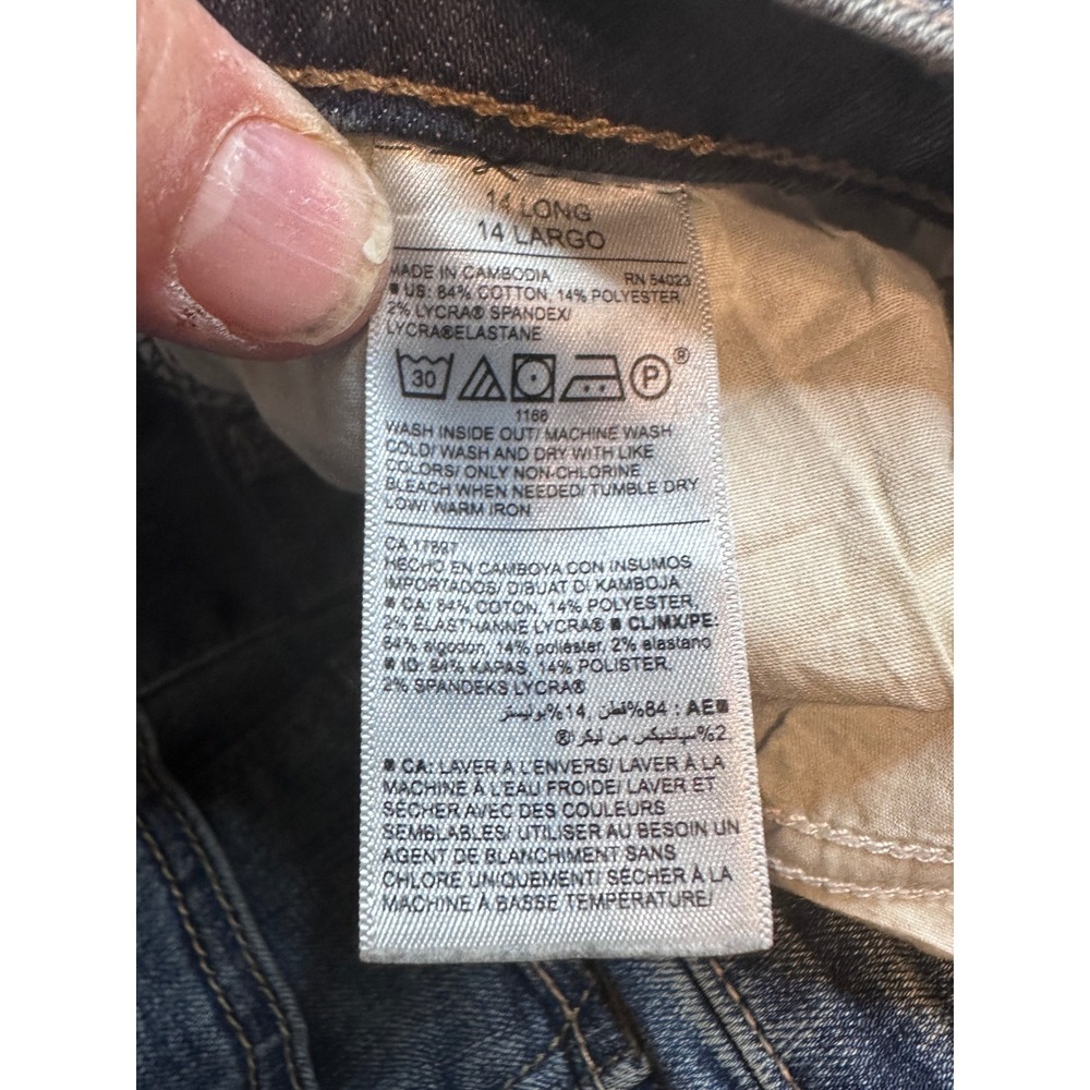 Old Navy Curvy Skinny Darci Jeans Womens 14 Long Blue Denim Distressed High Rise - Picture 4 of 13